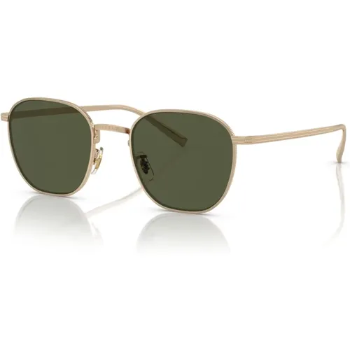 Gold Aviator Sunglasses,Silver/Blue Rynn Sunglasses,Gold/Magenta Rynn OV 1329St Sunglasses - Oliver Peoples - Modalova