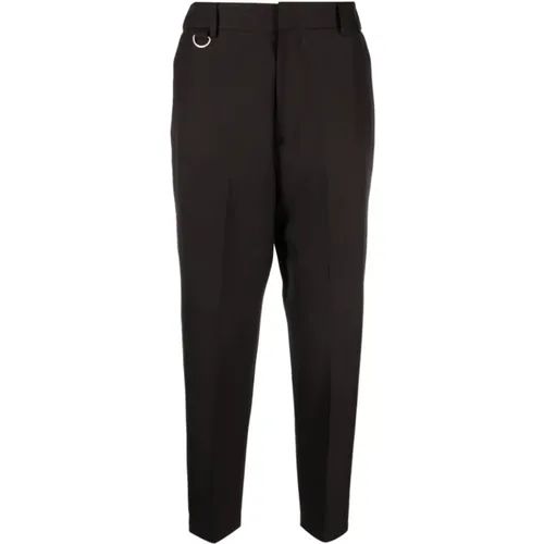 George Drill Wool Suit Trousers , male, Sizes: W33, W34, W36, W32, W31 - Low Brand - Modalova