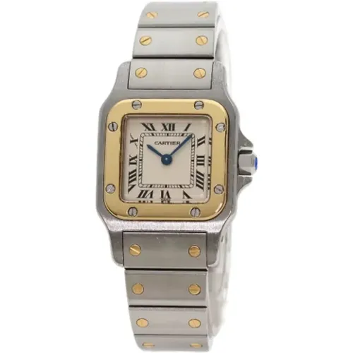 Pre-owned Stainless Steel watches , female, Sizes: ONE SIZE - Cartier Vintage - Modalova