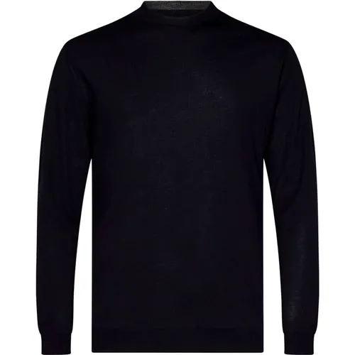 Merino Wool Crew Neck Sweater , male, Sizes: L, 2XL, S, XL - Low Brand - Modalova