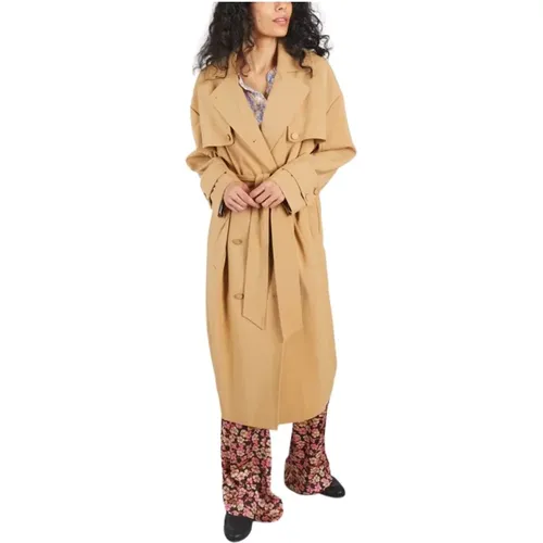 Silvia Relaxed Fit Trench Coat , female, Sizes: XS, L - Second Female - Modalova