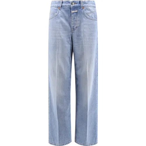 Jeans with Silver Metal Buttons , female, Sizes: W27, W30, W28 - closed - Modalova