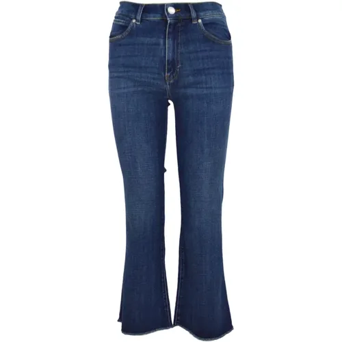 Bootcut Denim Jeans Slim Fit , Damen, Größe: W26 - pinko - Modalova