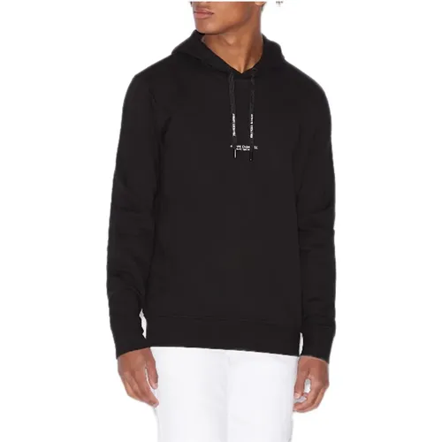 Printed Hooded Sweatshirt for Men , male, Sizes: L, M, XS, S, XL - Armani Exchange - Modalova