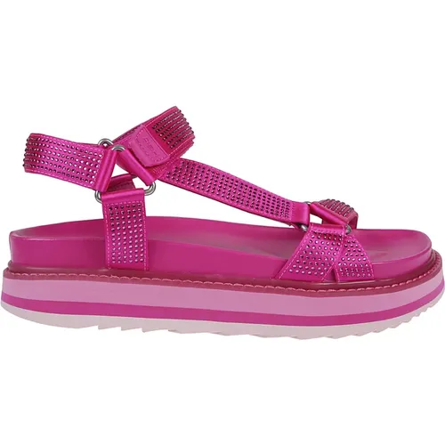 Fuxia Ugogastrass Flache Sandalen , Damen, Größe: 39 EU - Ash - Modalova