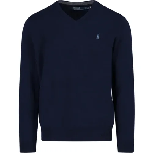 Modern V-Neck Sweater for Men , male, Sizes: M - Ralph Lauren - Modalova