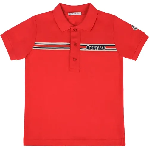 Kinder Polo T-Shirt - Rot Moncler - Moncler - Modalova