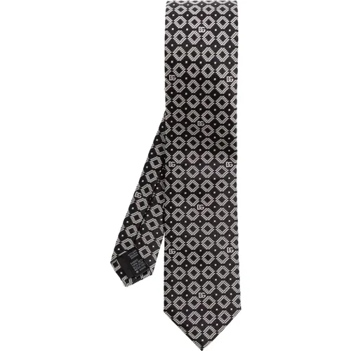 Silk tie , male, Sizes: ONE SIZE - Dolce & Gabbana - Modalova