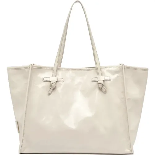 Translucent Leather Shopping Bag , female, Sizes: ONE SIZE - Gianni Chiarini - Modalova