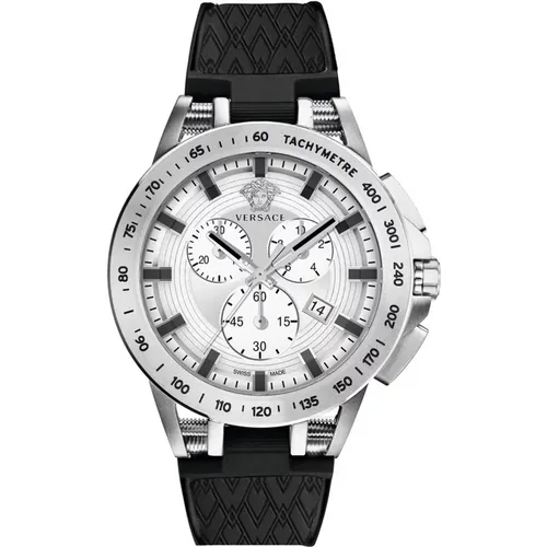 Sport Tech Chronograph Uhr , Herren, Größe: ONE Size - Versace - Modalova