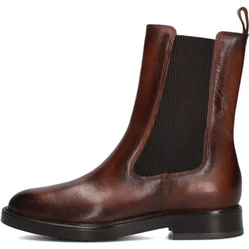 Cognac Chelsea Boots für Frauen,Schwarze Chelsea Boots für Frauen - Notre-v - Modalova