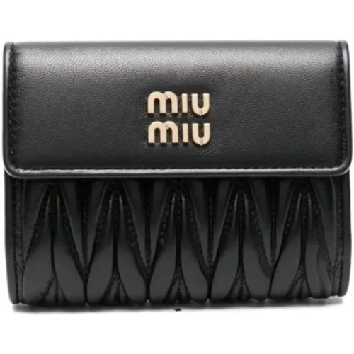 Wallets - Stylish and Compact , female, Sizes: ONE SIZE - Miu Miu - Modalova