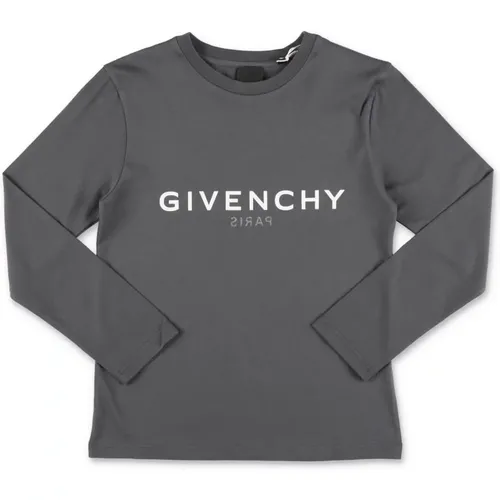 Dunkelgraues Baumwoll-Jersey-Jungen-T-Shirt - Givenchy - Modalova