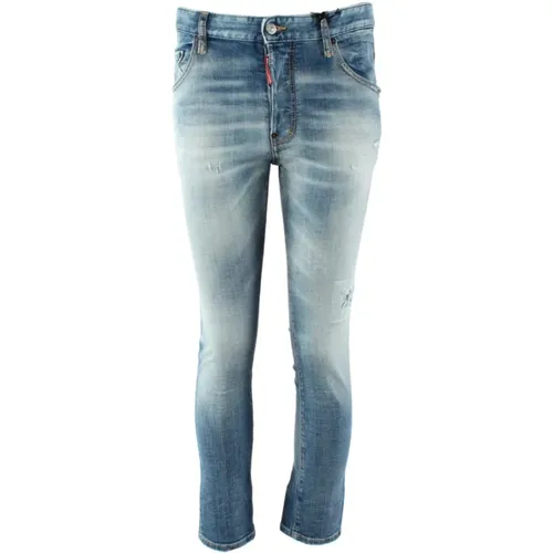 Blaue Skater Jeans für Herren , Herren, Größe: XS - Dsquared2 - Modalova