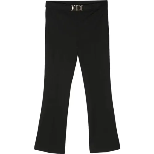 Nero Cropped Pants , female, Sizes: XS, L, XL, M, S - Twinset - Modalova