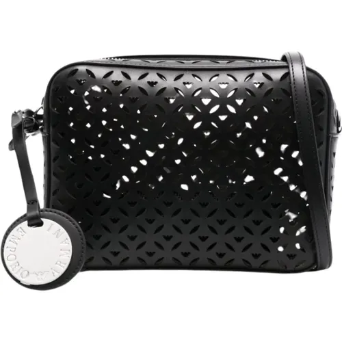 Perforated Design Shoulder Bag , female, Sizes: ONE SIZE - Emporio Armani - Modalova