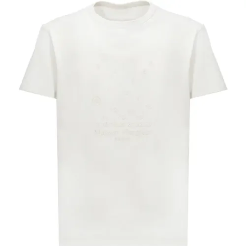 Cotton T-shirt with Embroidered Numeric Logo , male, Sizes: M - Maison Margiela - Modalova