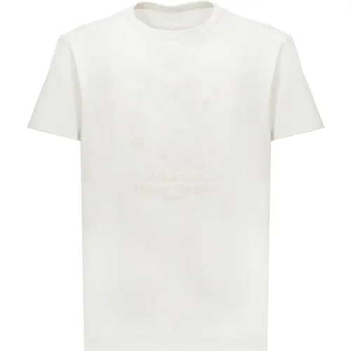 Cotton T-shirt with Embroidered Numeric Logo , male, Sizes: XL, L, 2XL, S, M - Maison Margiela - Modalova