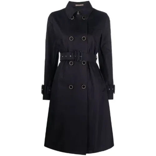 Double-Breasted Trench Coat with Belt , female, Sizes: L - Herno - Modalova