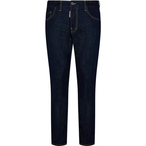 Slim-Fit Navy Denim Jeans , male, Sizes: 2XL, XL, XS, M, L, S - Dsquared2 - Modalova