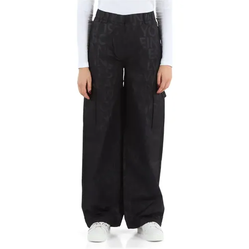 Wide Leg Technical Fabric Pants , female, Sizes: XS, M - Calvin Klein Jeans - Modalova
