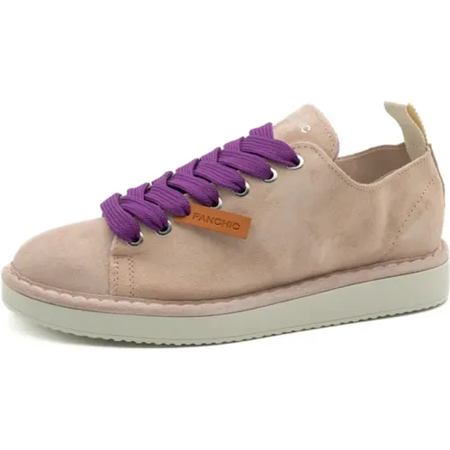 Laceup Powder Pink Pansy Schuhe , Damen, Größe: 39 EU - Panchic - Modalova