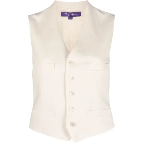 Butter Jaiden Vest , female, Sizes: S, XS - Ralph Lauren - Modalova