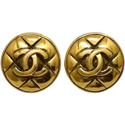 Pre-owned Metal earrings , female, Sizes: ONE SIZE - Chanel Vintage - Modalova