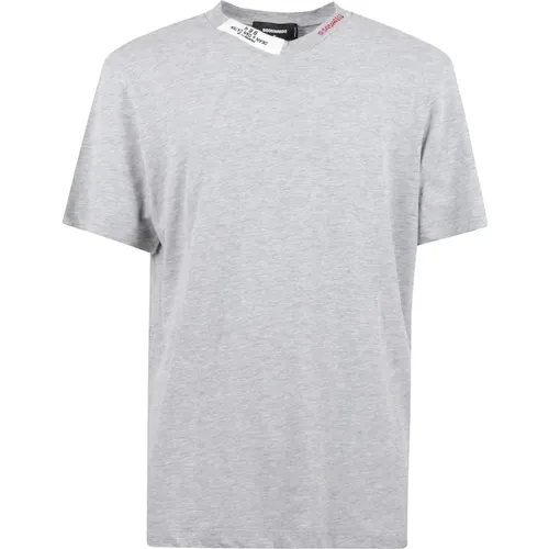 Lässiges Baumwoll-T-Shirt für Männer , Herren, Größe: M - Dsquared2 - Modalova