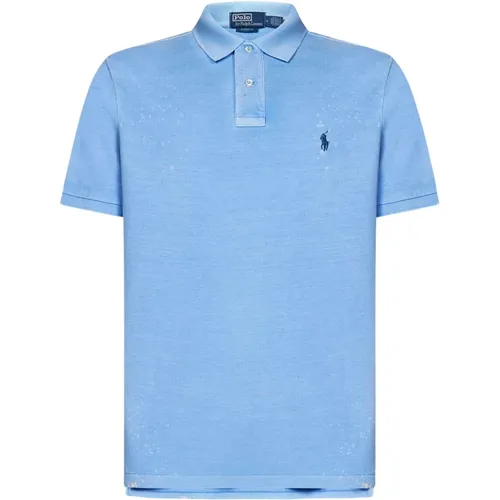 Klassisches Blaues Poloshirt , Herren, Größe: M - Ralph Lauren - Modalova
