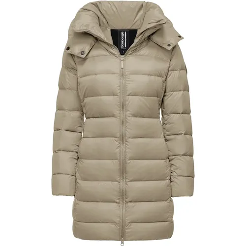 Nylon Down Jacket with Detachable Hood , female, Sizes: S, M, L - BomBoogie - Modalova