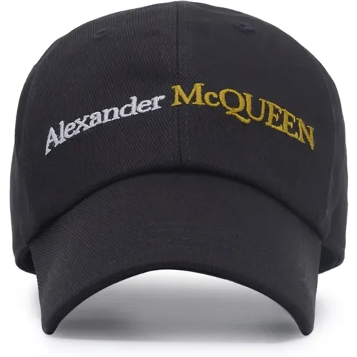 Branded Cotton Cap in , unisex, Sizes: S, L - alexander mcqueen - Modalova