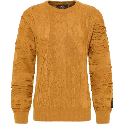 Solid Round Neck Sweater D`Andrea , male, Sizes: XL, L, 2XL, M, S - carlo colucci - Modalova