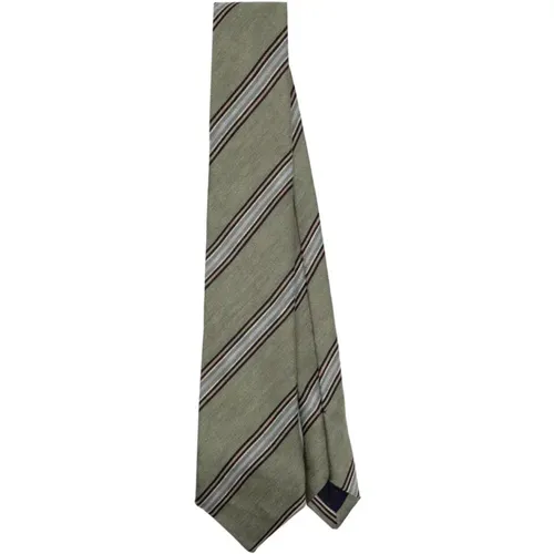 Block Stripe Men's Tie , male, Sizes: ONE SIZE - PS By Paul Smith - Modalova