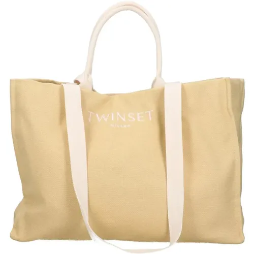 Shopper Tasche mit Kontraststoff - Twinset - Modalova