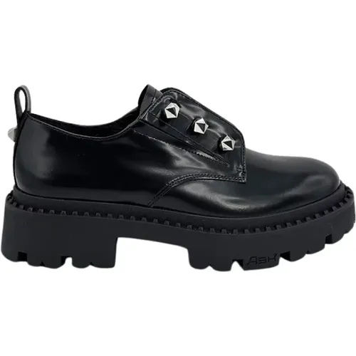 Leather Moccasin Shoe , female, Sizes: 8 UK, 3 UK, 4 UK - Ash - Modalova