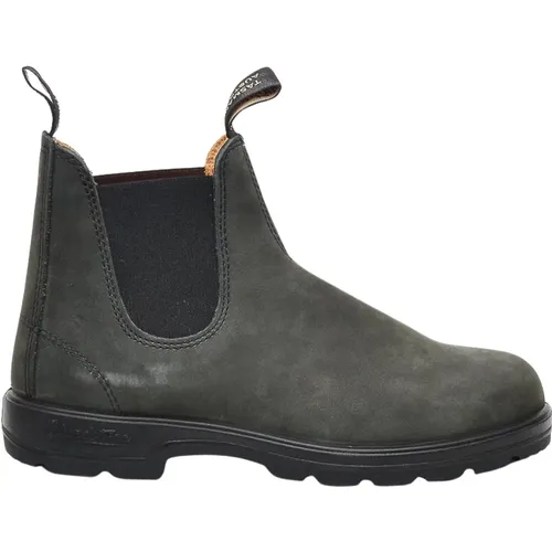 Chelsea Leather Boots in and Grey , female, Sizes: 5 UK, 3 1/2 UK, 5 1/2 UK - Blundstone - Modalova