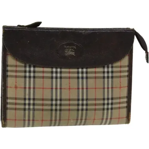 Pre-owned Canvas clutches , Damen, Größe: ONE Size - Burberry Vintage - Modalova