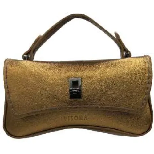 Gold Mini Bag with Removable Strap , female, Sizes: ONE SIZE - Plinio Visonà - Modalova