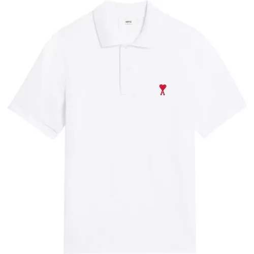 Klassisches Polo Shirt , Herren, Größe: XL - Ami Paris - Modalova