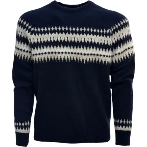 Mixed Fabric Sweater , male, Sizes: M, L - Eleventy - Modalova