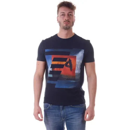 Lässiger Sweatshirt für Männer , Herren, Größe: 2XL - Emporio Armani EA7 - Modalova