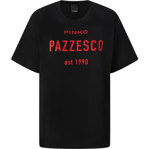 Verrücktes T-Shirt Modell 1 , Damen, Größe: S - pinko - Modalova