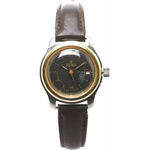 Pre-owned Fendi watch in stainless steel in gold , female, Sizes: ONE SIZE - Fendi Vintage - Modalova