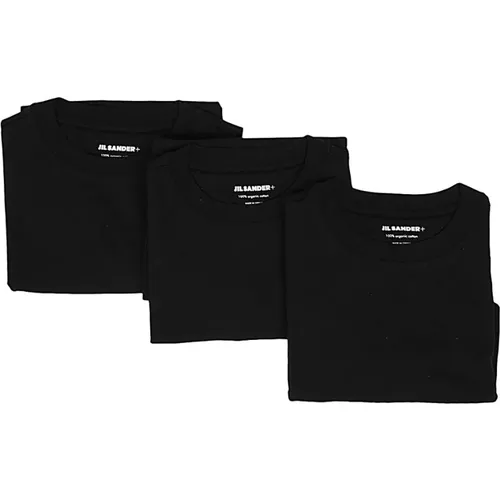 Schwarzes T-Shirt 3er-Pack , Herren, Größe: 2XL - Jil Sander - Modalova