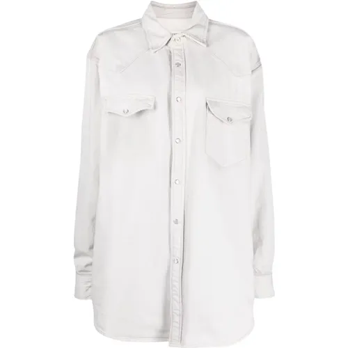 Oversized Cotton Shirt , female, Sizes: XS, 2XS - Maison Margiela - Modalova