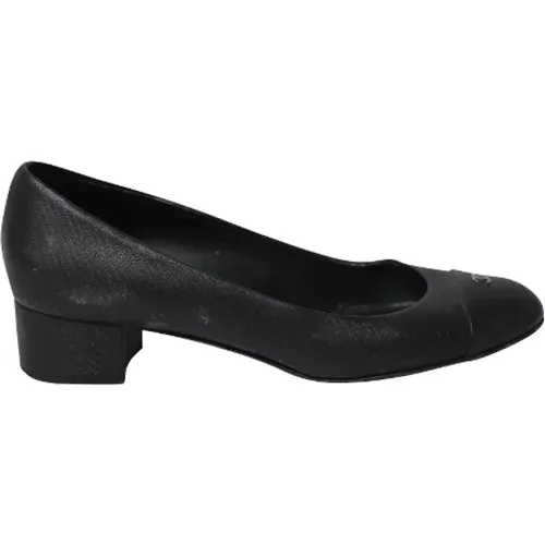 Pre-owned Leather heels , female, Sizes: 4 1/2 UK - Chanel Vintage - Modalova