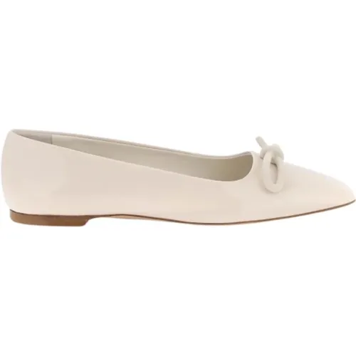 Asymmetrische Schleife Lackleder Ballettflats - Salvatore Ferragamo - Modalova