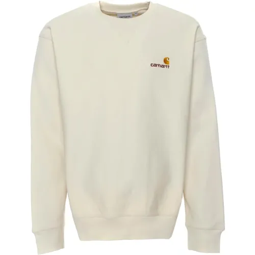 Script Sweatshirt Casual Fit Logo Stickerei , Herren, Größe: 2XL - Carhartt WIP - Modalova