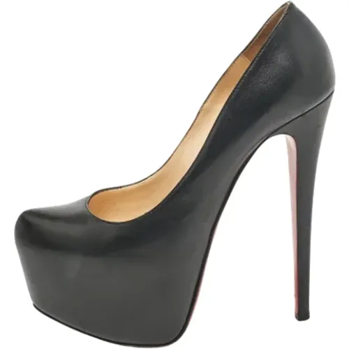 Pre-owned Leather heels , female, Sizes: 5 1/2 UK - Christian Louboutin Pre-owned - Modalova